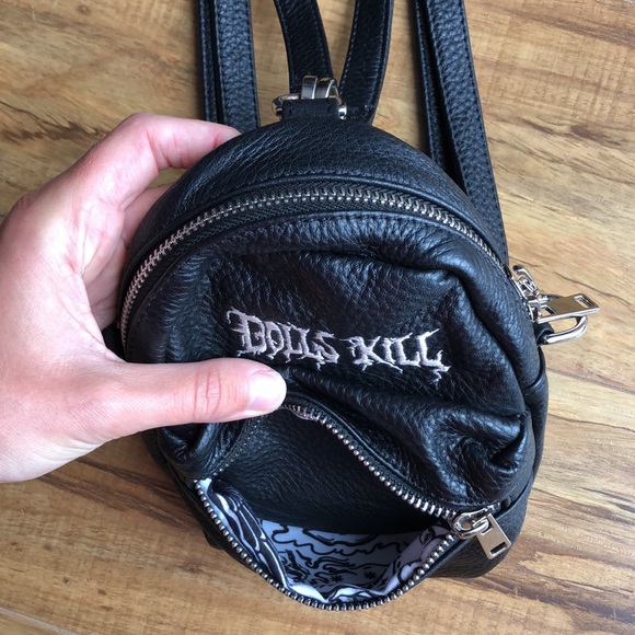 Dolls kill mini leather backpack - Picture 3 of 5